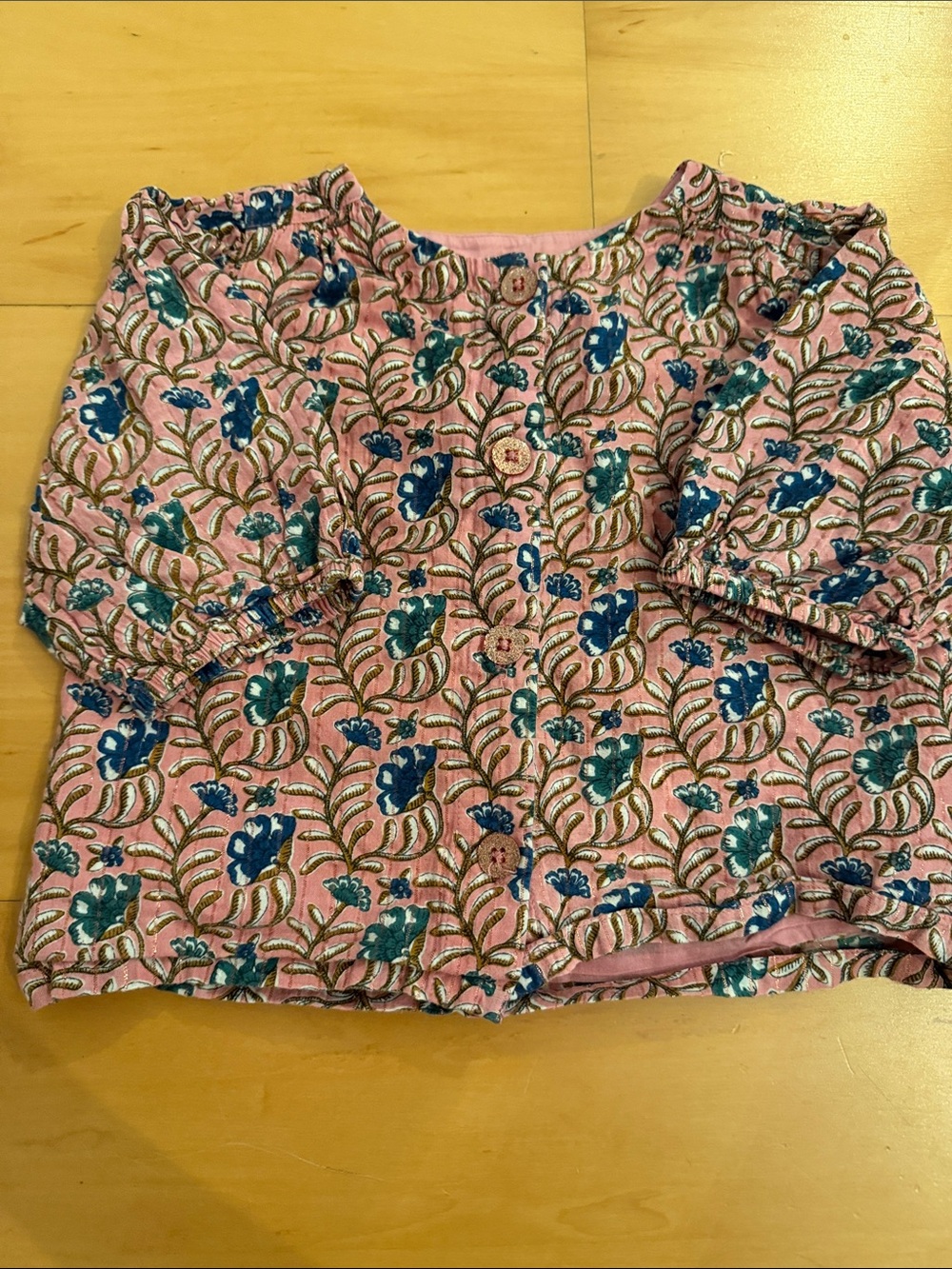 Pink Chicken Floral Blouse